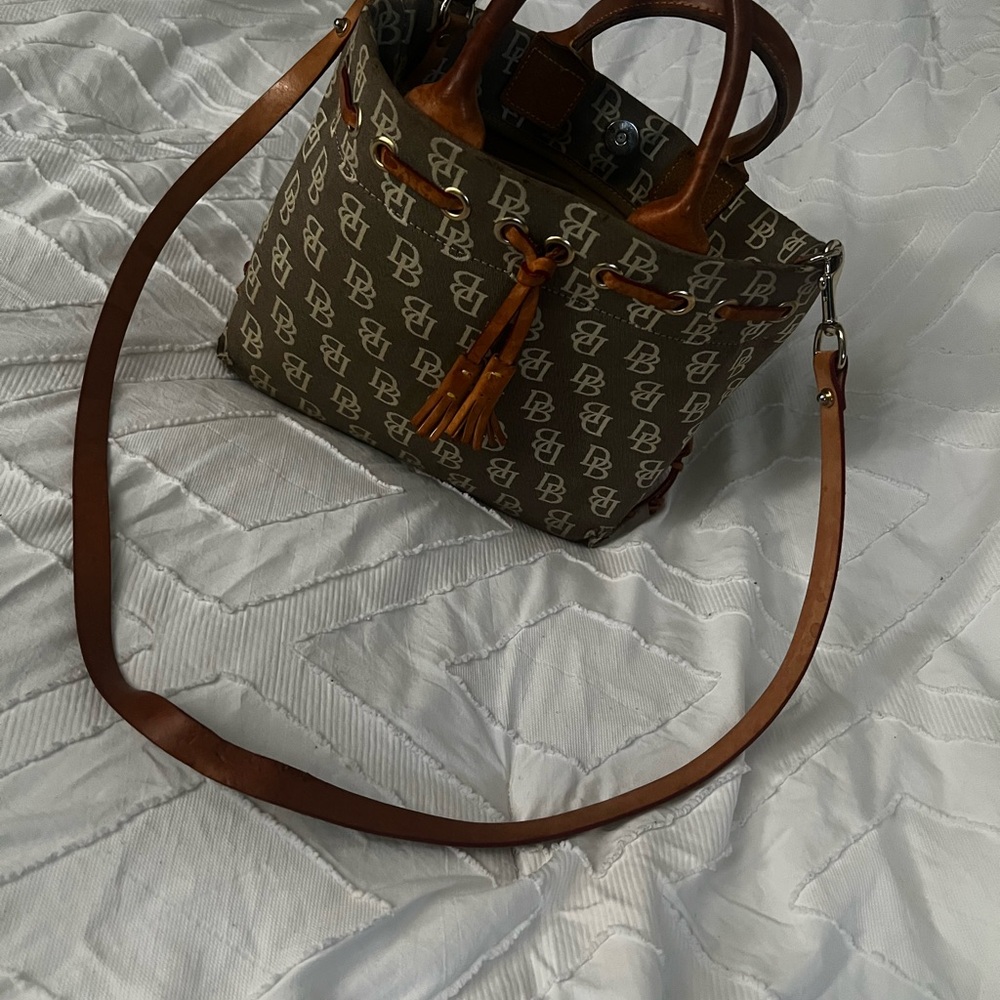 Brown Monogram Tote Bag